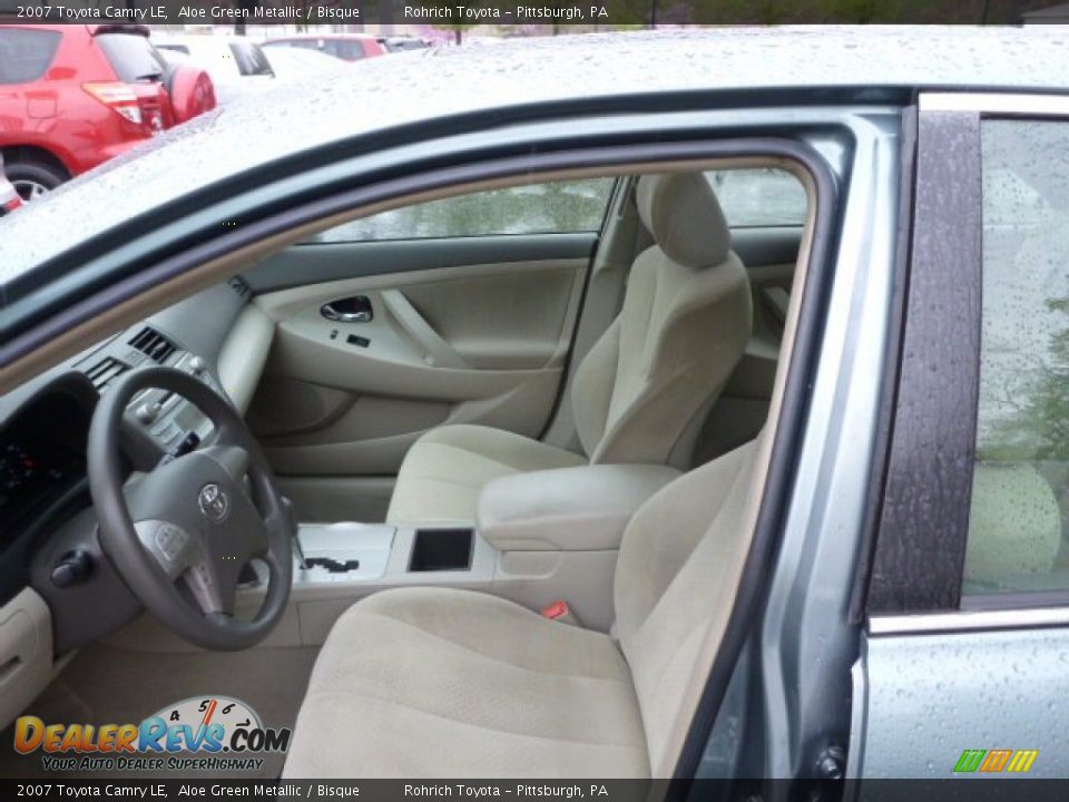 2007 Toyota Camry LE Aloe Green Metallic / Bisque Photo #4