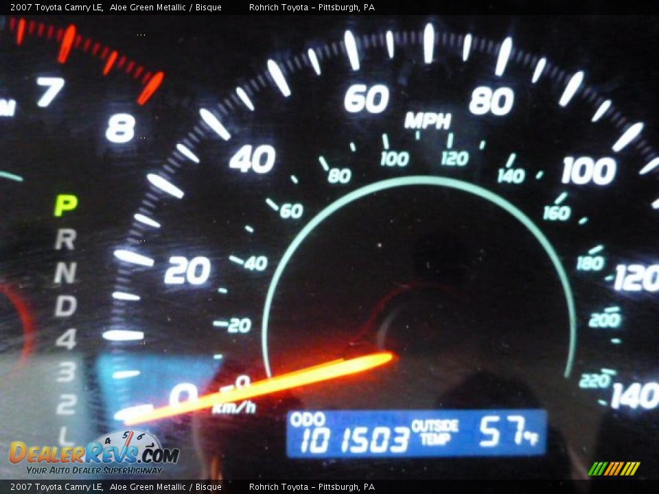 2007 Toyota Camry LE Aloe Green Metallic / Bisque Photo #9
