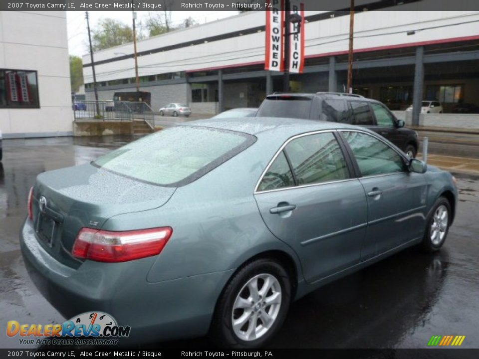 2007 Toyota Camry LE Aloe Green Metallic / Bisque Photo #11