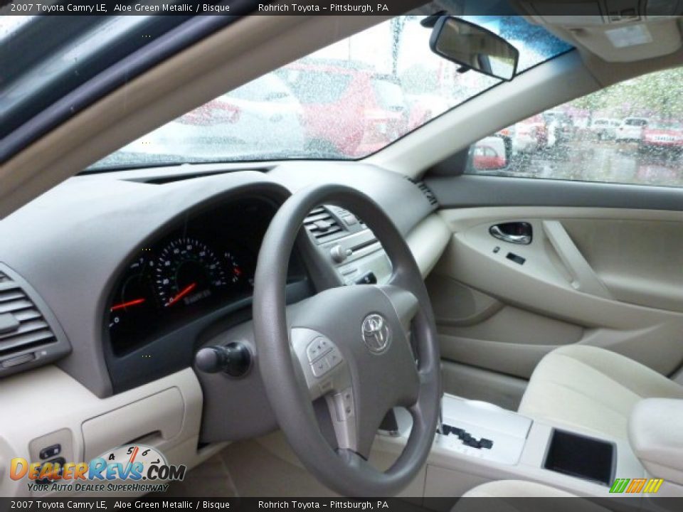 2007 Toyota Camry LE Aloe Green Metallic / Bisque Photo #18