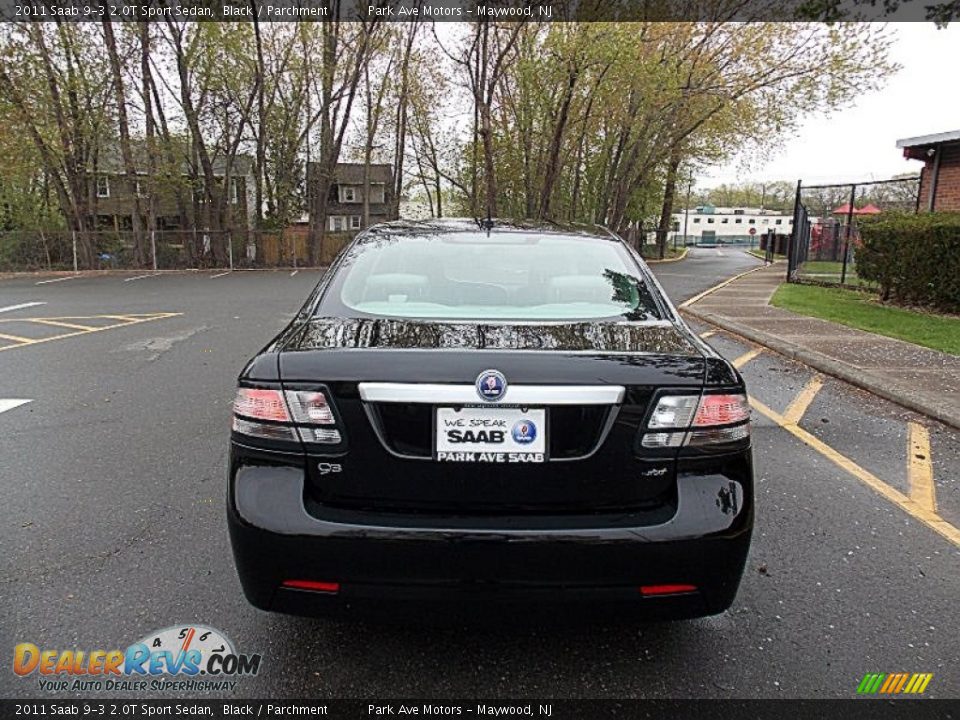 2011 Saab 9-3 2.0T Sport Sedan Black / Parchment Photo #4