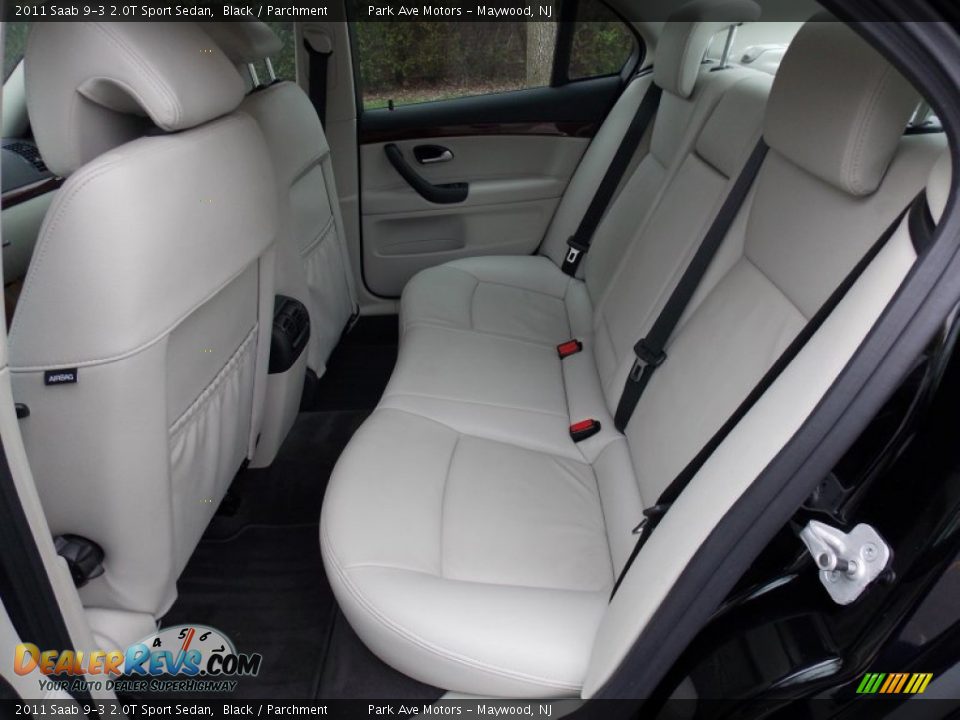 Rear Seat of 2011 Saab 9-3 2.0T Sport Sedan Photo #16