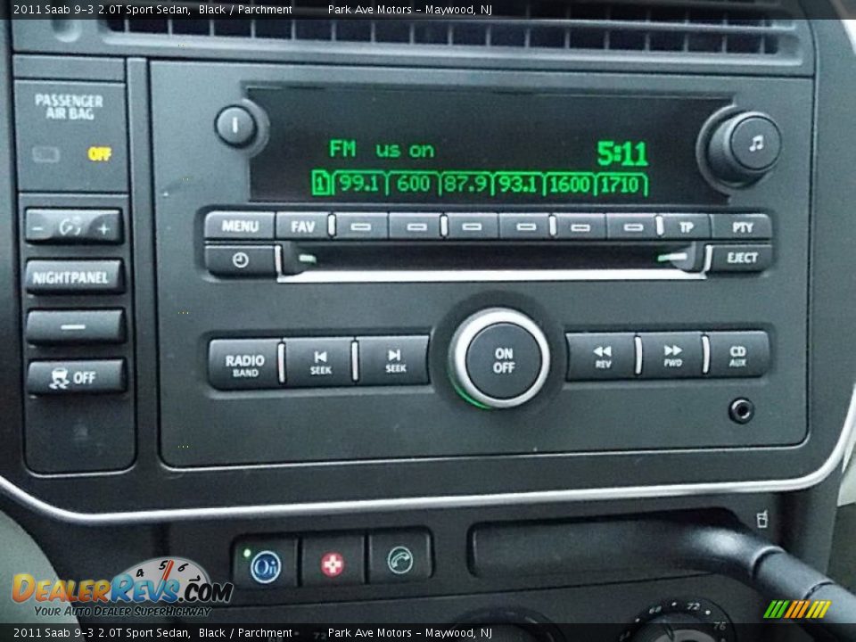 Audio System of 2011 Saab 9-3 2.0T Sport Sedan Photo #29