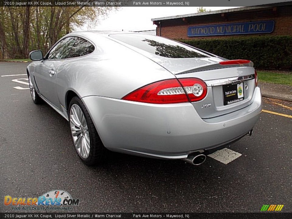 2010 Jaguar XK XK Coupe Liquid Silver Metallic / Warm Charcoal Photo #3