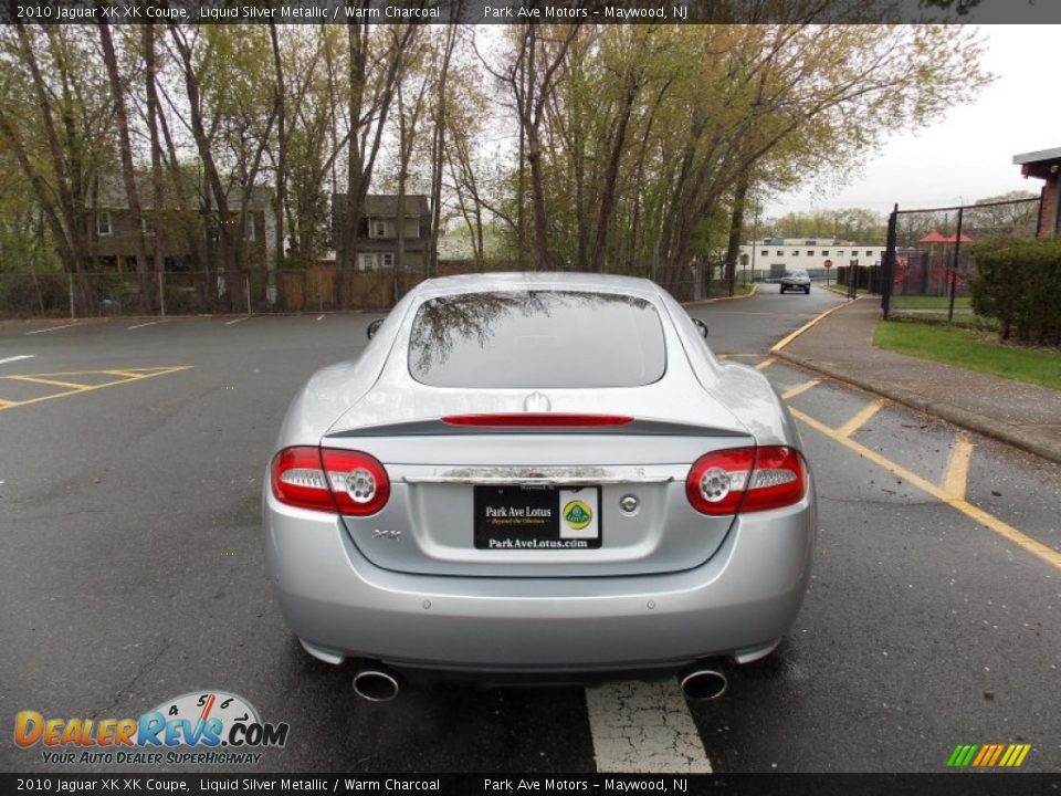 2010 Jaguar XK XK Coupe Liquid Silver Metallic / Warm Charcoal Photo #4