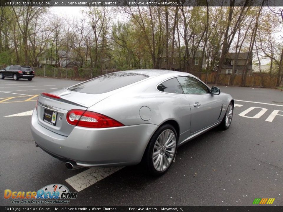 2010 Jaguar XK XK Coupe Liquid Silver Metallic / Warm Charcoal Photo #5
