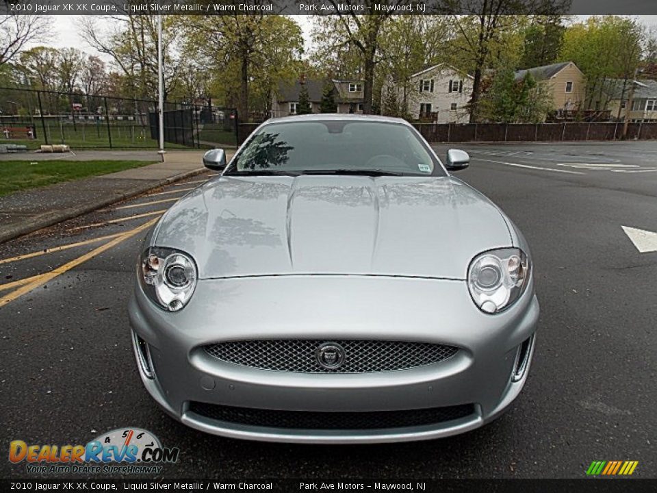 2010 Jaguar XK XK Coupe Liquid Silver Metallic / Warm Charcoal Photo #8