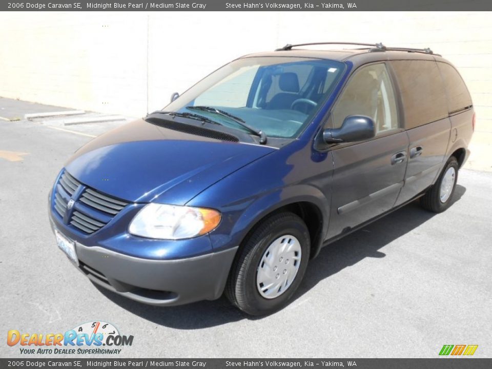 2006 Dodge Caravan SE Midnight Blue Pearl / Medium Slate Gray Photo #3