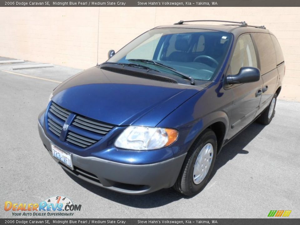2006 Dodge Caravan SE Midnight Blue Pearl / Medium Slate Gray Photo #4