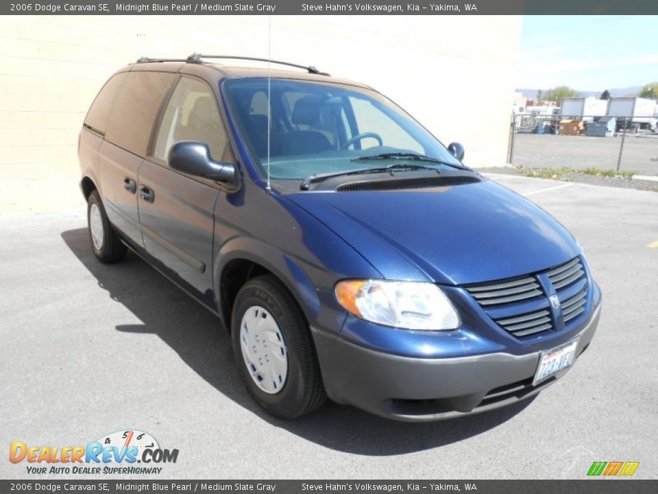 2006 Dodge Caravan SE Midnight Blue Pearl / Medium Slate Gray Photo #6