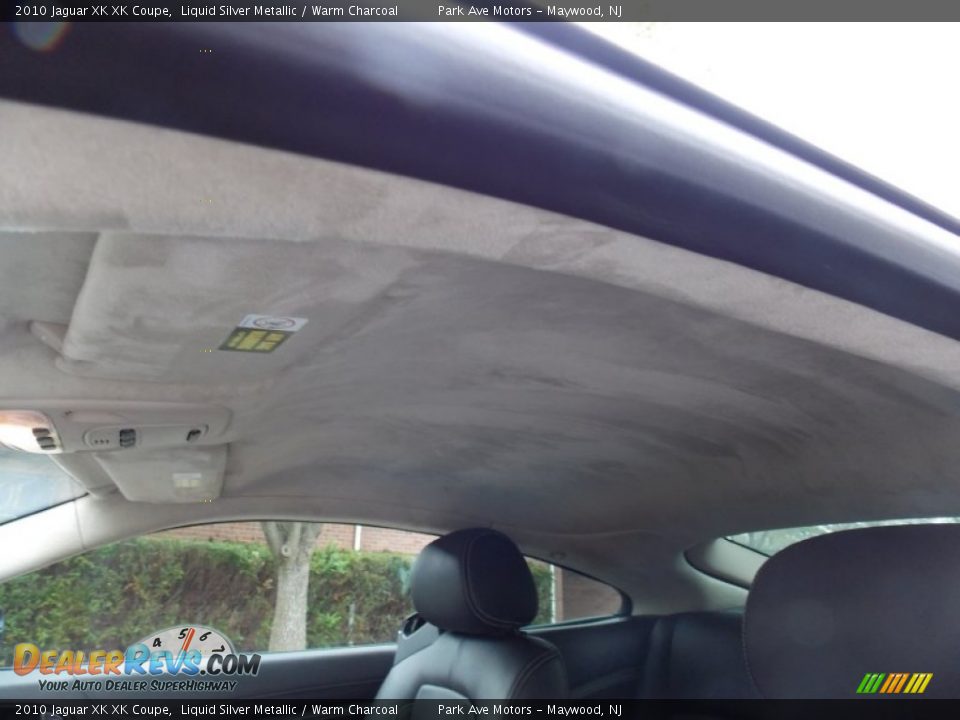 2010 Jaguar XK XK Coupe Liquid Silver Metallic / Warm Charcoal Photo #32