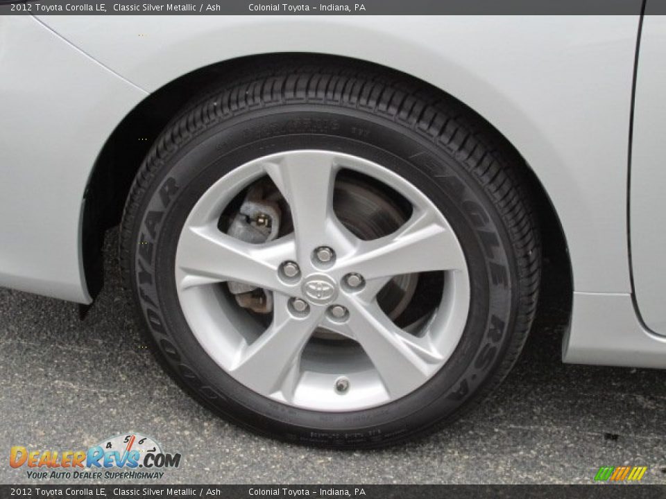 2012 Toyota Corolla LE Classic Silver Metallic / Ash Photo #3