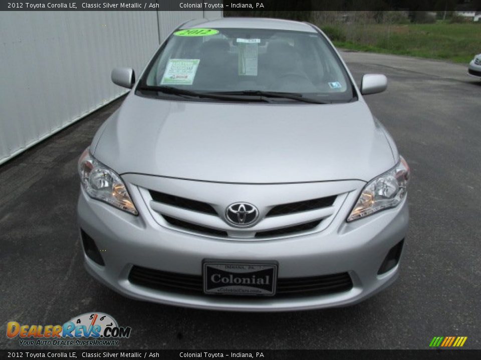 2012 Toyota Corolla LE Classic Silver Metallic / Ash Photo #4