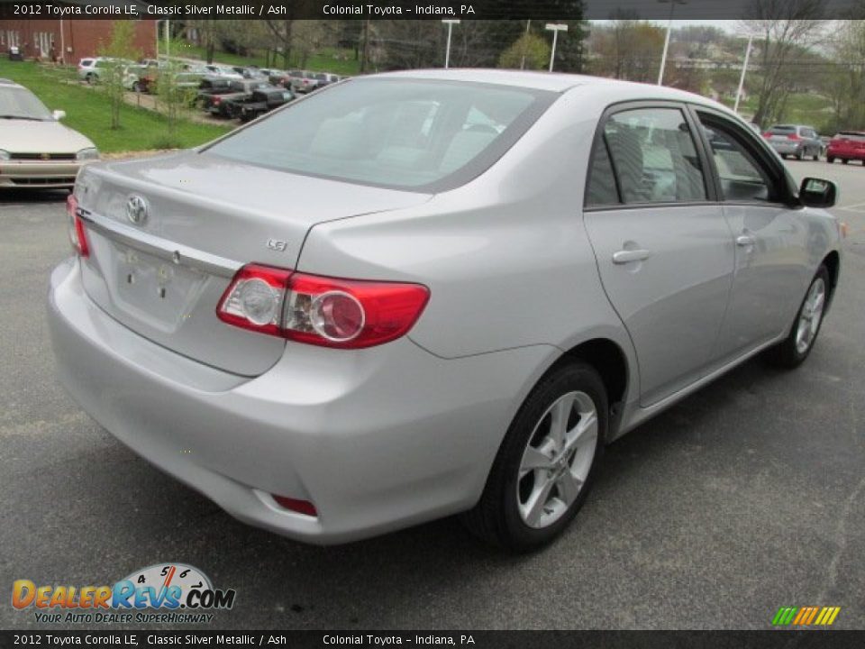 2012 Toyota Corolla LE Classic Silver Metallic / Ash Photo #6