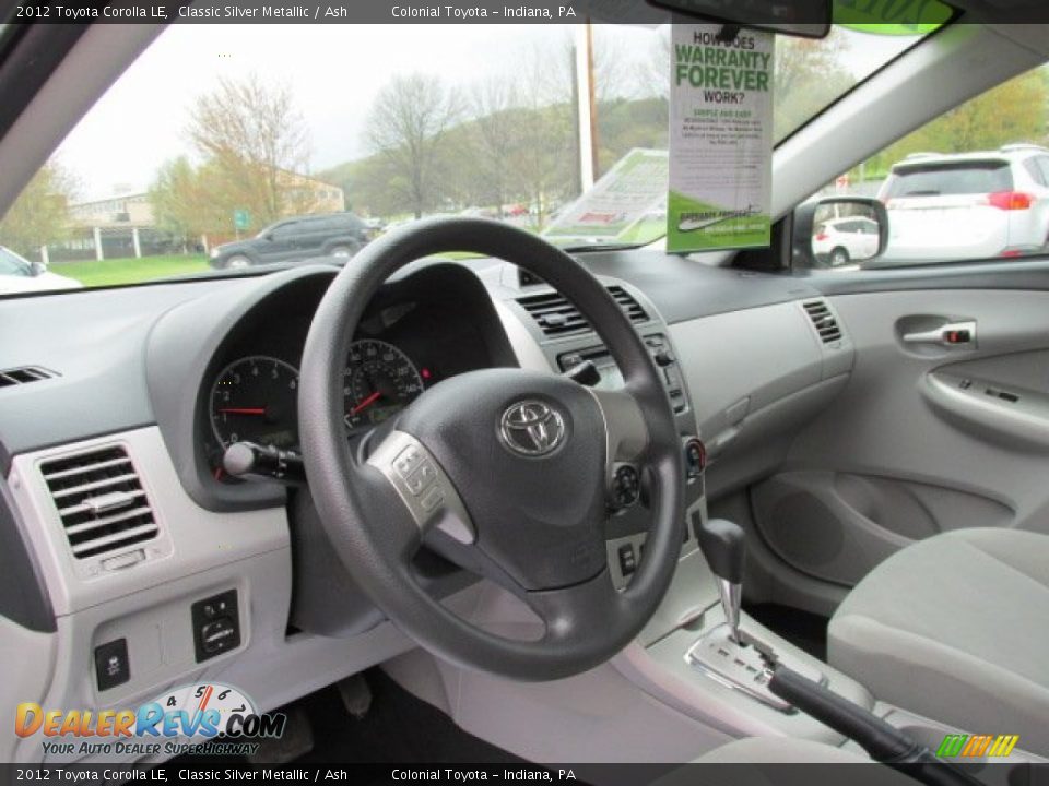 2012 Toyota Corolla LE Classic Silver Metallic / Ash Photo #9
