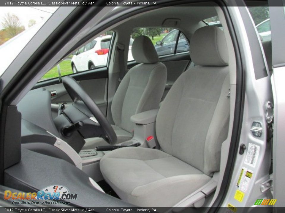 2012 Toyota Corolla LE Classic Silver Metallic / Ash Photo #10