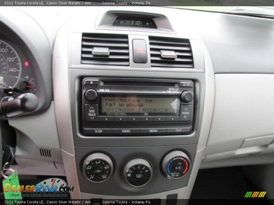 2012 Toyota Corolla LE Classic Silver Metallic / Ash Photo #13