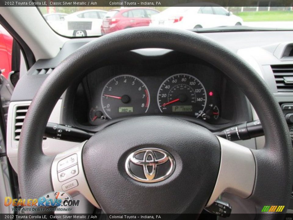 2012 Toyota Corolla LE Classic Silver Metallic / Ash Photo #15