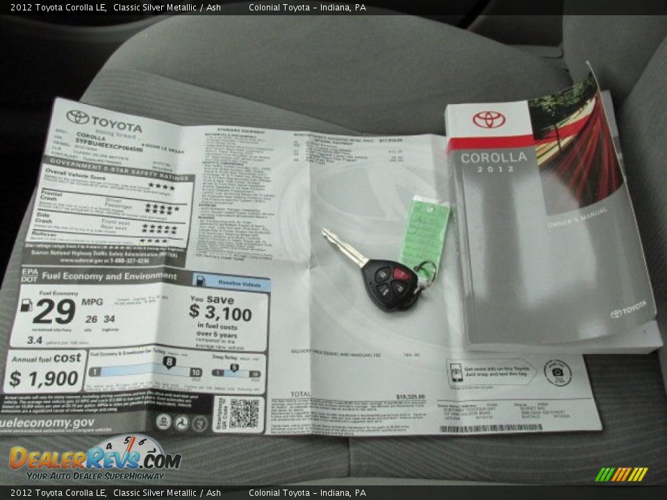 2012 Toyota Corolla LE Classic Silver Metallic / Ash Photo #18