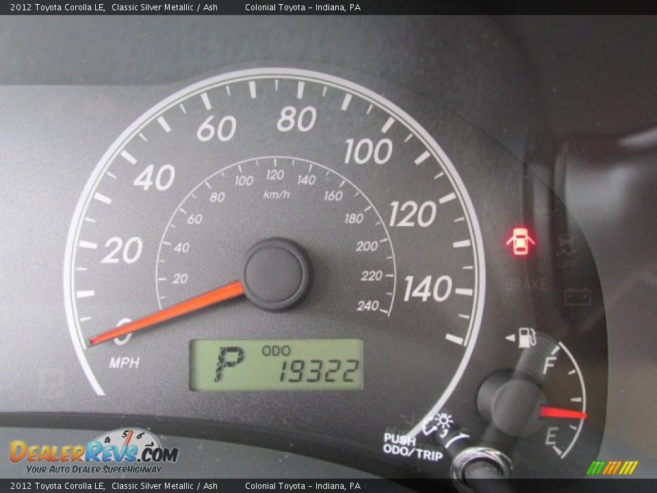 2012 Toyota Corolla LE Classic Silver Metallic / Ash Photo #20