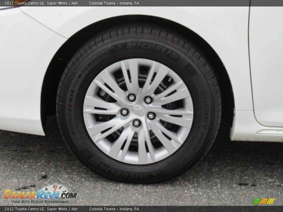 2012 Toyota Camry LE Super White / Ash Photo #3