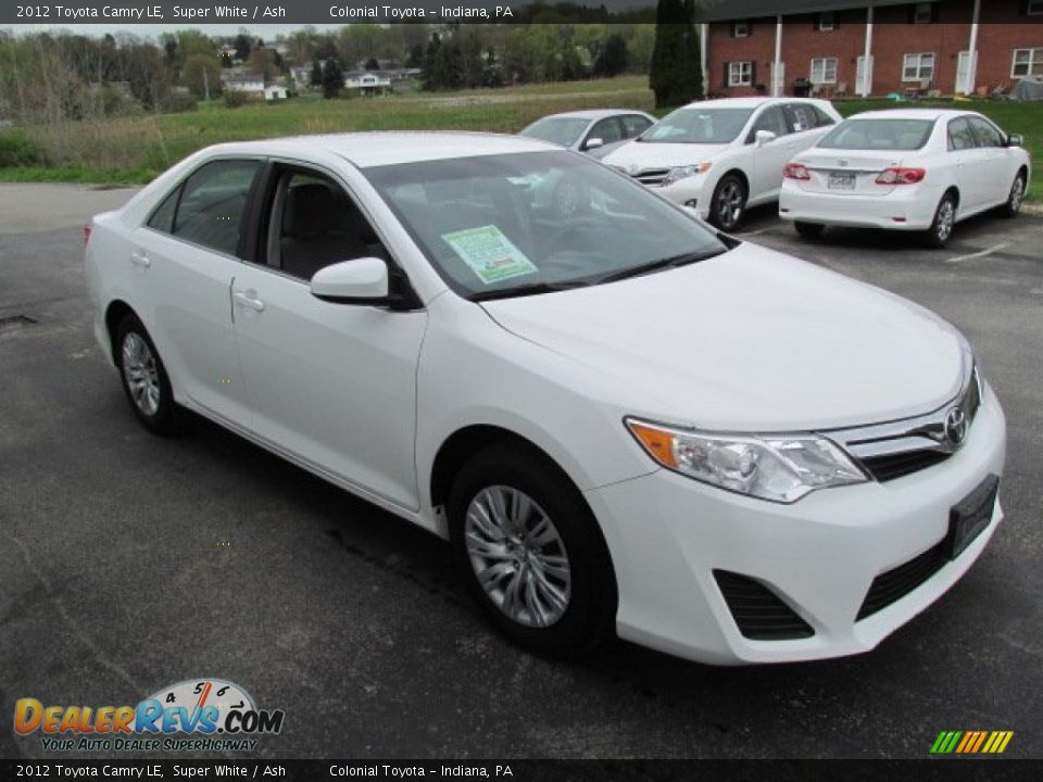 2012 Toyota Camry LE Super White / Ash Photo #5