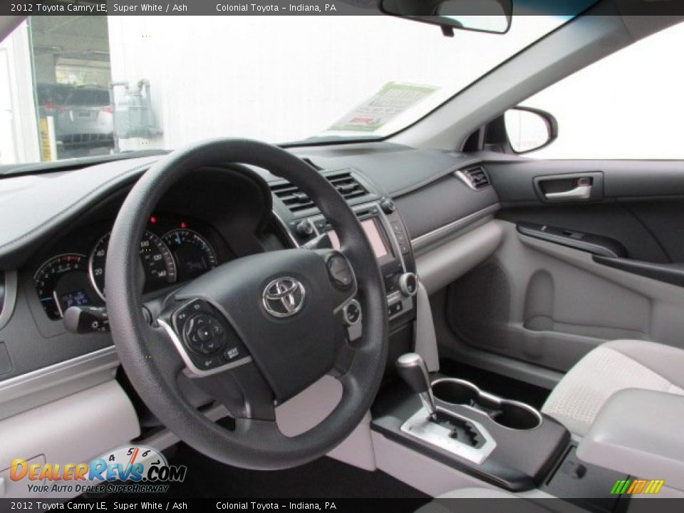 2012 Toyota Camry LE Super White / Ash Photo #9