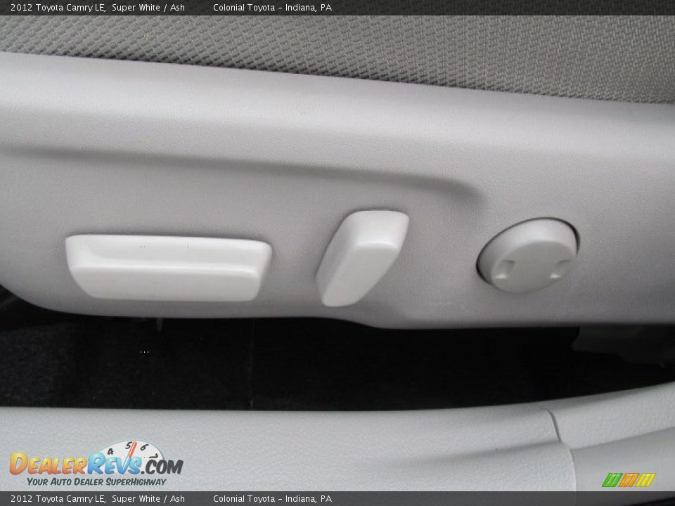 2012 Toyota Camry LE Super White / Ash Photo #11