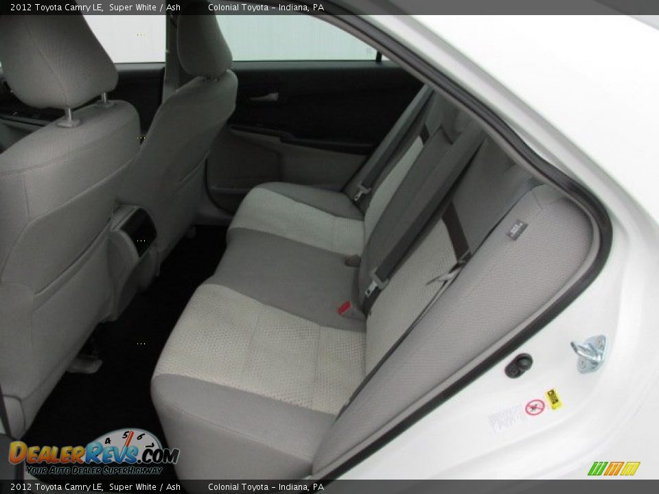 2012 Toyota Camry LE Super White / Ash Photo #16