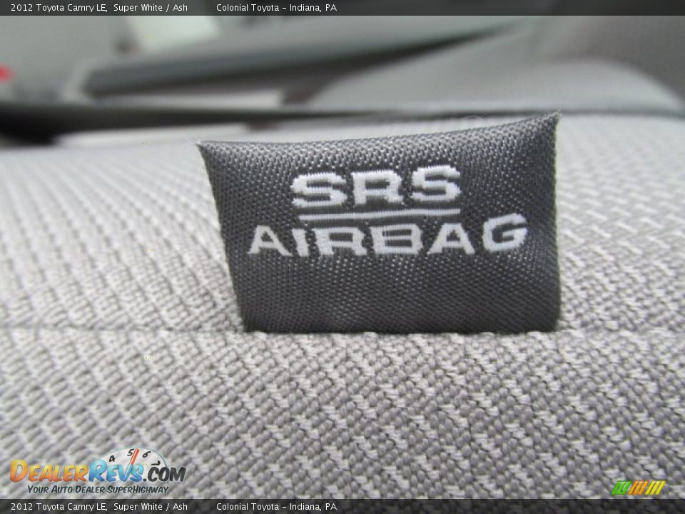 2012 Toyota Camry LE Super White / Ash Photo #17