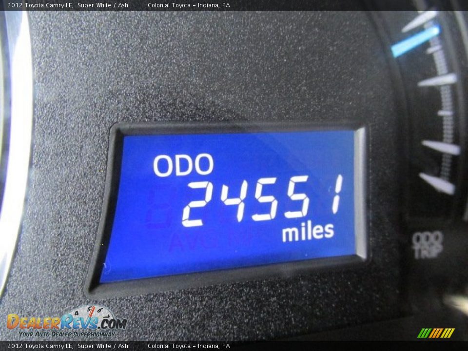 2012 Toyota Camry LE Super White / Ash Photo #20