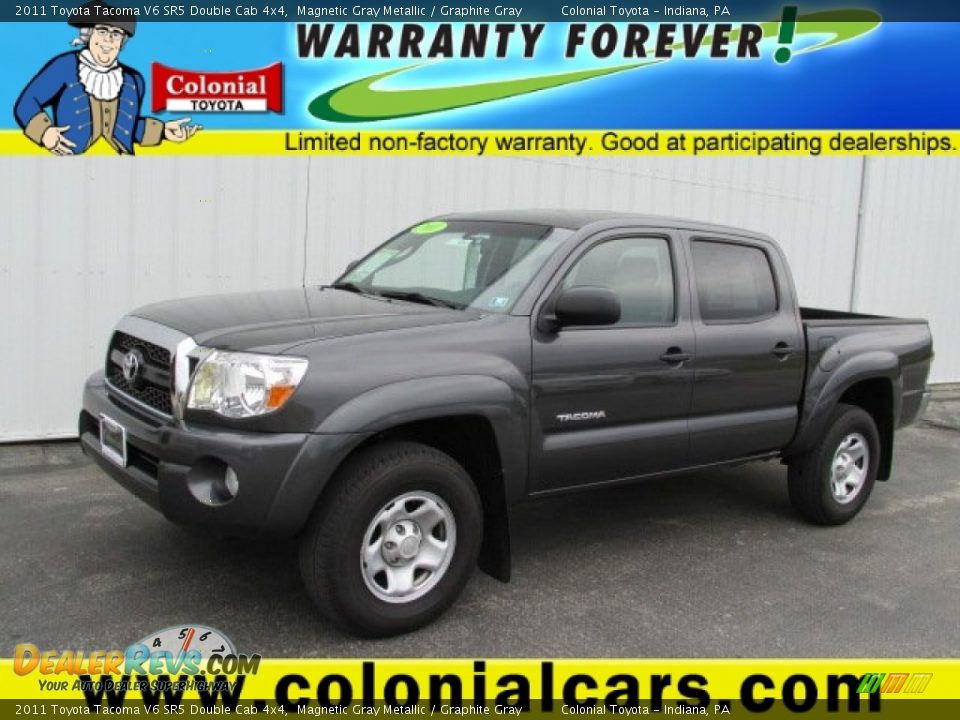 2011 Toyota Tacoma V6 SR5 Double Cab 4x4 Magnetic Gray Metallic / Graphite Gray Photo #1