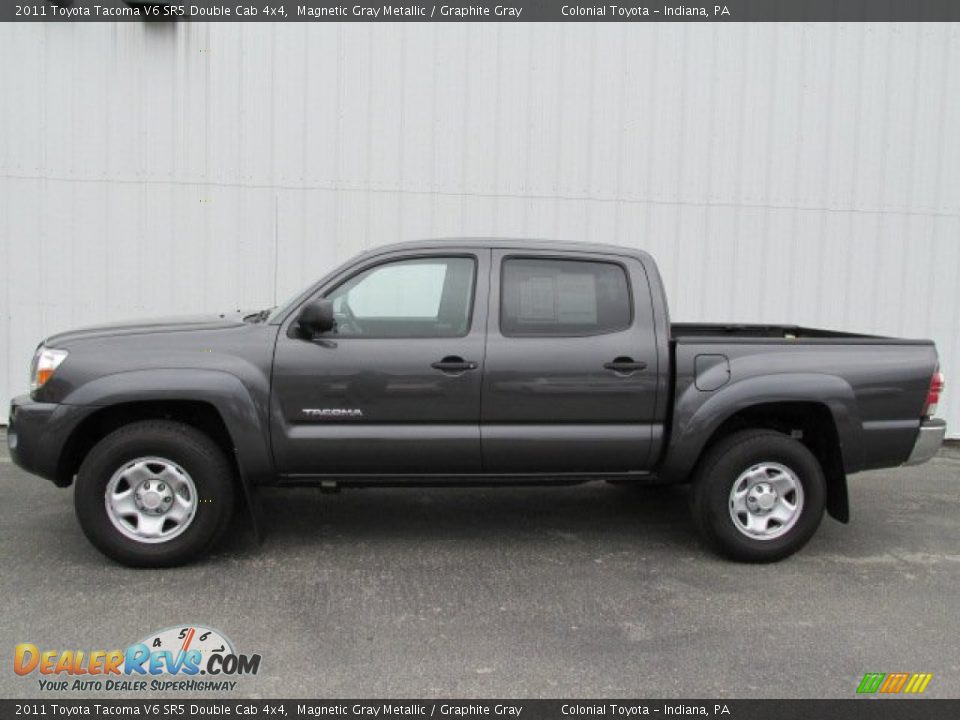 2011 Toyota Tacoma V6 SR5 Double Cab 4x4 Magnetic Gray Metallic / Graphite Gray Photo #2