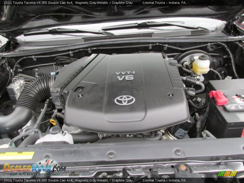 2011 Toyota Tacoma V6 SR5 Double Cab 4x4 Magnetic Gray Metallic / Graphite Gray Photo #9