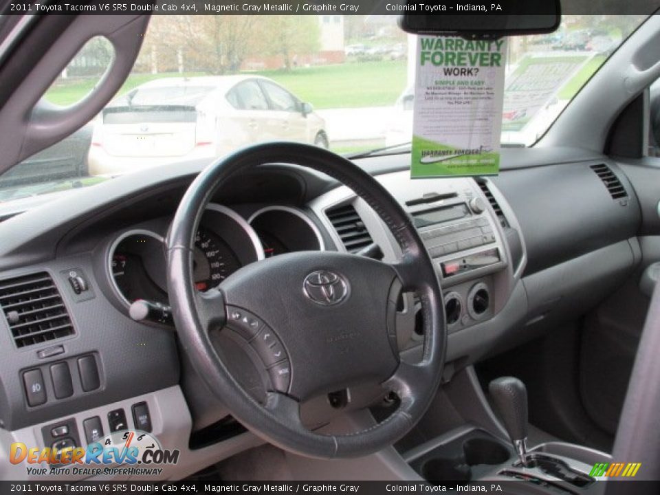 2011 Toyota Tacoma V6 SR5 Double Cab 4x4 Magnetic Gray Metallic / Graphite Gray Photo #10