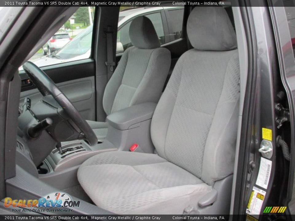 2011 Toyota Tacoma V6 SR5 Double Cab 4x4 Magnetic Gray Metallic / Graphite Gray Photo #12