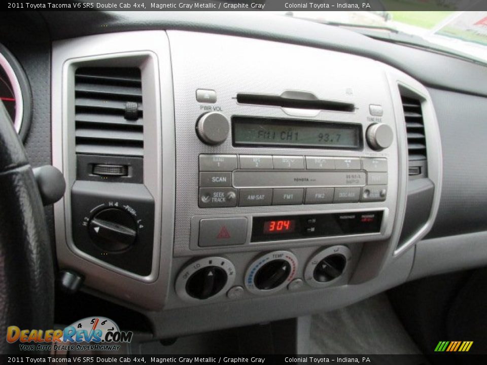 2011 Toyota Tacoma V6 SR5 Double Cab 4x4 Magnetic Gray Metallic / Graphite Gray Photo #13