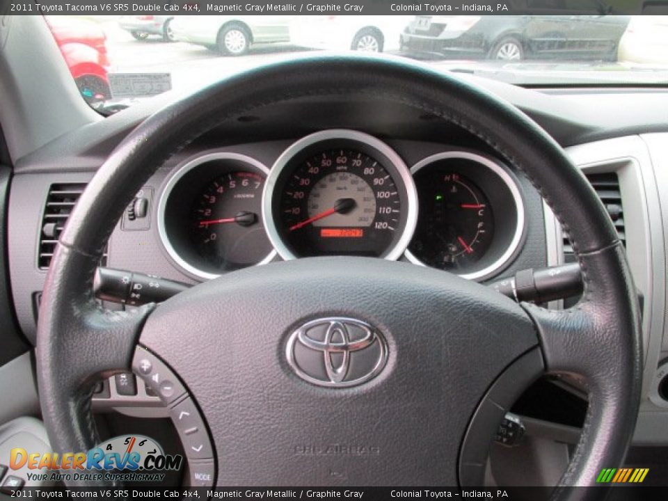 2011 Toyota Tacoma V6 SR5 Double Cab 4x4 Magnetic Gray Metallic / Graphite Gray Photo #16
