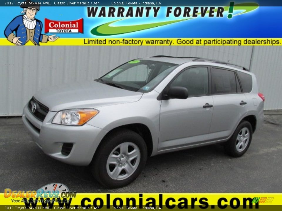 2012 Toyota RAV4 I4 4WD Classic Silver Metallic / Ash Photo #1