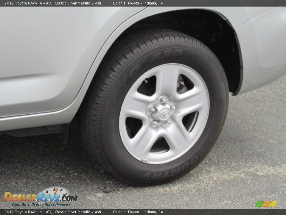 2012 Toyota RAV4 I4 4WD Classic Silver Metallic / Ash Photo #3