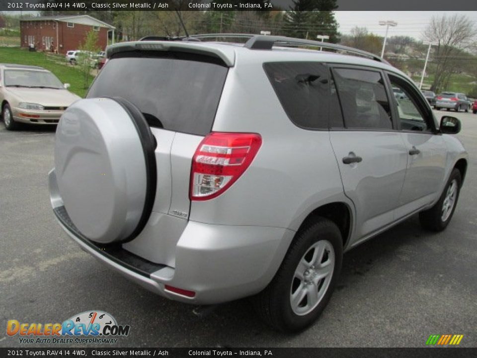 2012 Toyota RAV4 I4 4WD Classic Silver Metallic / Ash Photo #7
