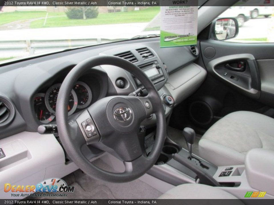 2012 Toyota RAV4 I4 4WD Classic Silver Metallic / Ash Photo #10
