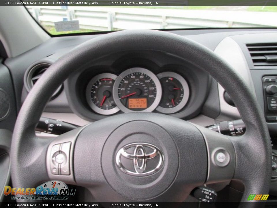 2012 Toyota RAV4 I4 4WD Classic Silver Metallic / Ash Photo #15