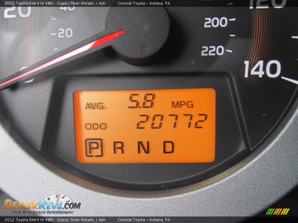2012 Toyota RAV4 I4 4WD Classic Silver Metallic / Ash Photo #20
