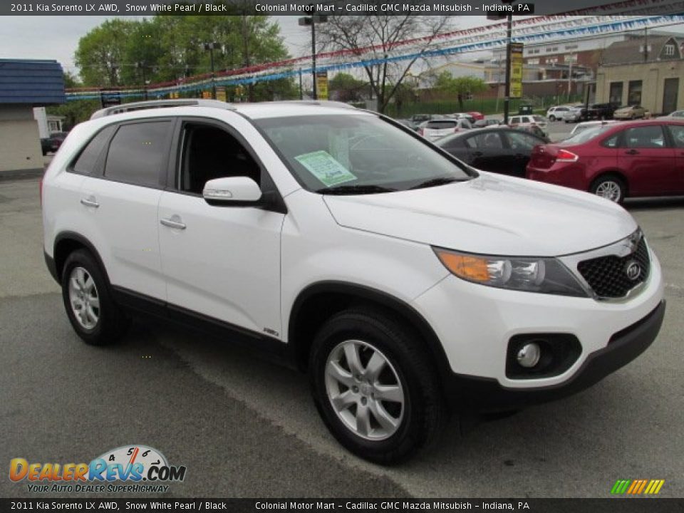 2011 Kia Sorento LX AWD Snow White Pearl / Black Photo #4