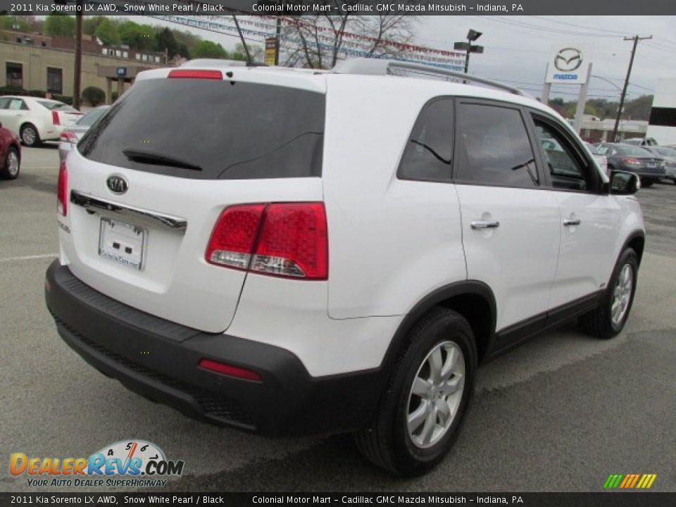2011 Kia Sorento LX AWD Snow White Pearl / Black Photo #7