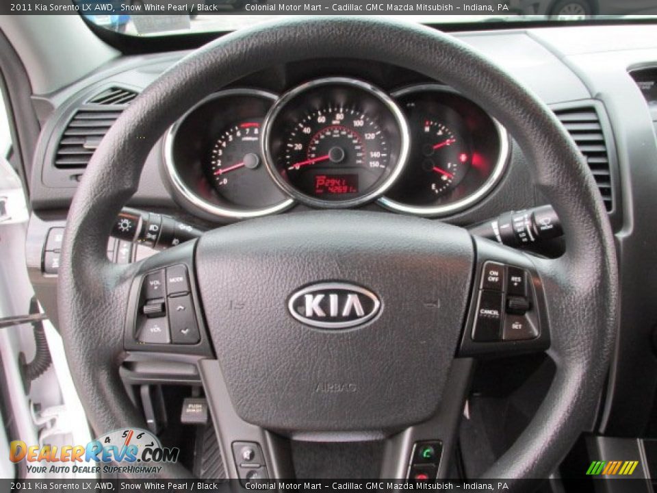 2011 Kia Sorento LX AWD Snow White Pearl / Black Photo #11