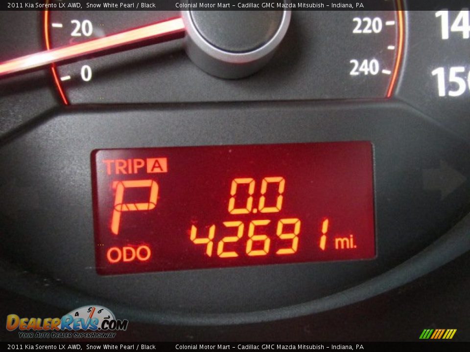2011 Kia Sorento LX AWD Snow White Pearl / Black Photo #20