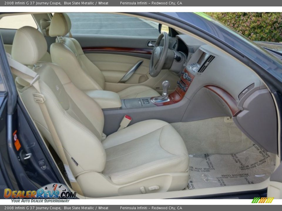 2008 Infiniti G 37 Journey Coupe Blue Slate Metallic / Wheat Photo #9