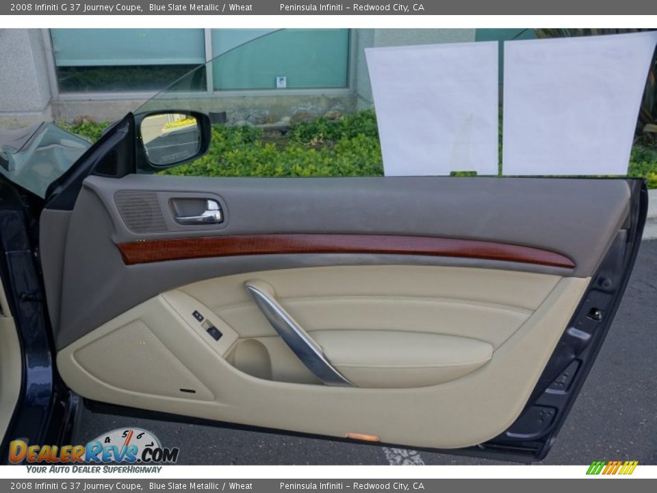 2008 Infiniti G 37 Journey Coupe Blue Slate Metallic / Wheat Photo #10